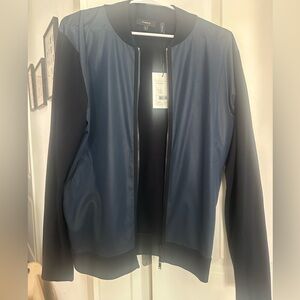 Theory Navy Bomber Jacket size small